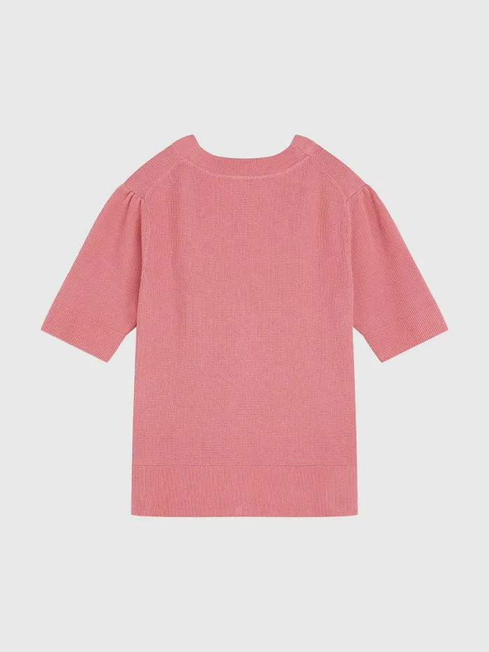 Tommy Hilfiger Exclusive ThreeQuarterSleeve Cardigan English Pink Womens Knitwear Gift 4 You