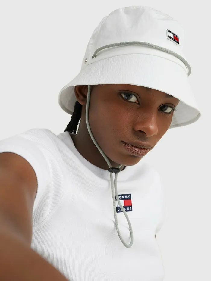 Tommy Hilfiger Festival Bucket Hat Ecru Womens Hats and Scarves Gift Ideas