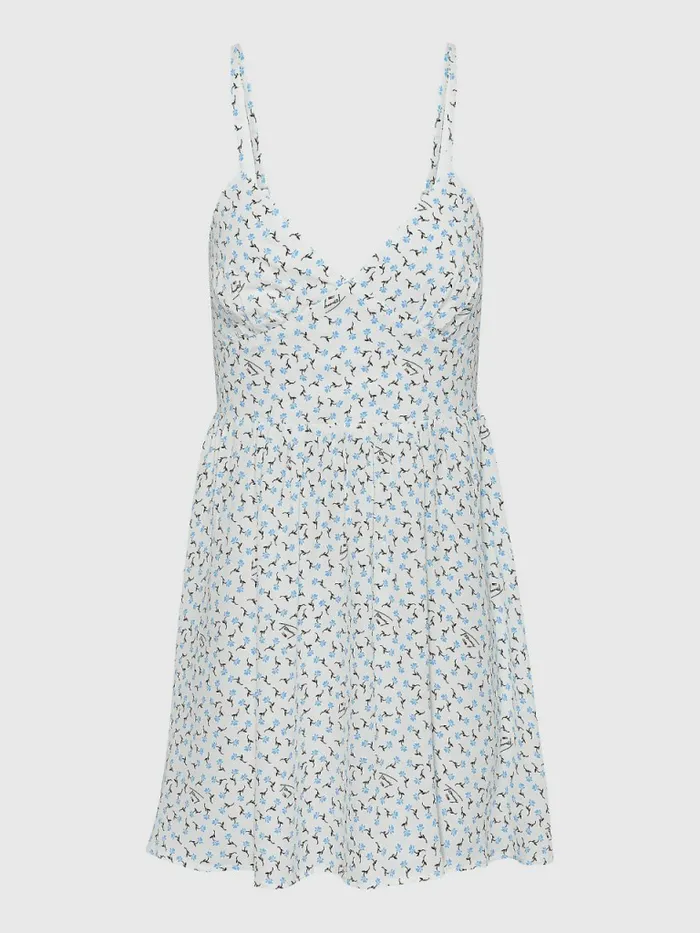 Tommy Hilfiger Fit And Flare Print Mini Dress Island Floral Crush Print Womens Dresses and Jumpsuits Online
