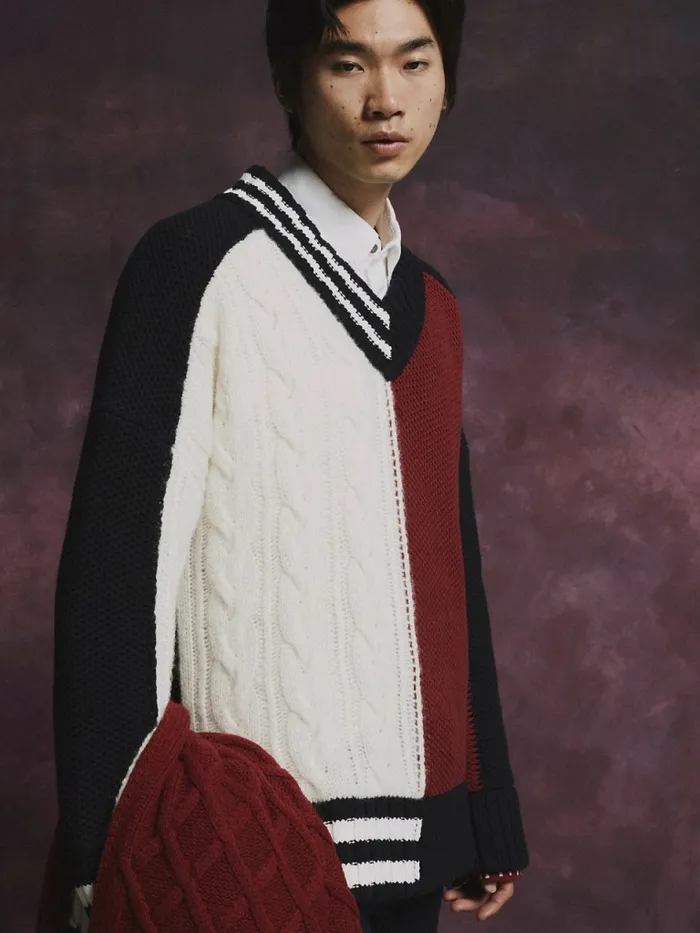 Tommy Hilfiger Flag Icon Knitted Cricket Jumper Desert Sky Mens Knitwear Online Tommy Hilfiger Flag Icon Knitted Cricket Jumper Desert Sky Mens Knitwear Online