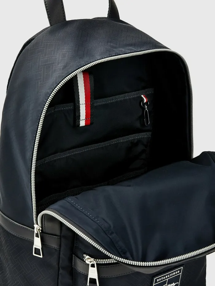 Tommy Hilfiger Flag Jacquard Backpack Desert Sky Flag Monogram Mens Bags Cheap On Sale