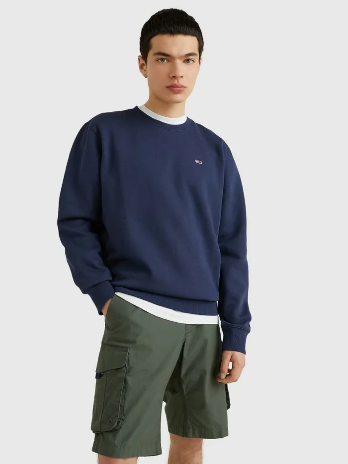 Tommy Hilfiger Flag Patch Fleece Sweatshirt Twilight Navy Mens Sweatshirts and Hoodies Gift Ideas Tommy Hilfiger Flag Patch Fleece Sweatshirt Twilight Navy Mens Sweatshirts and Hoodies Gift Ideas