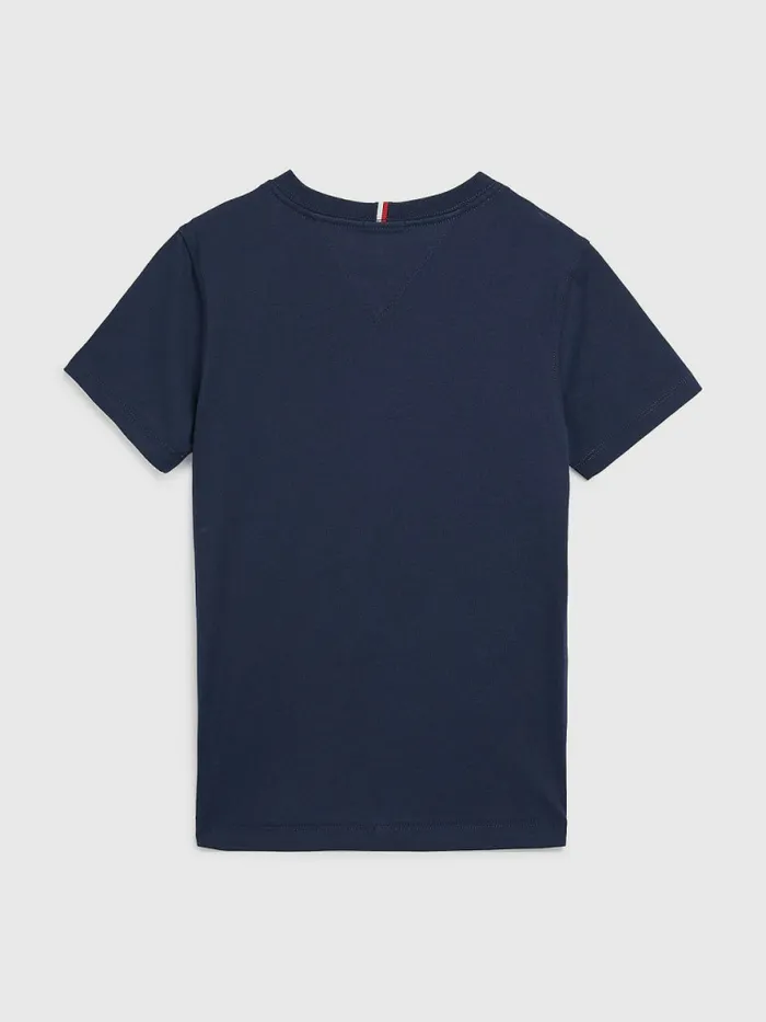 Tommy Hilfiger Flag Rib Insert TShirt Twilight Navy Boys TShirts and Polos Online