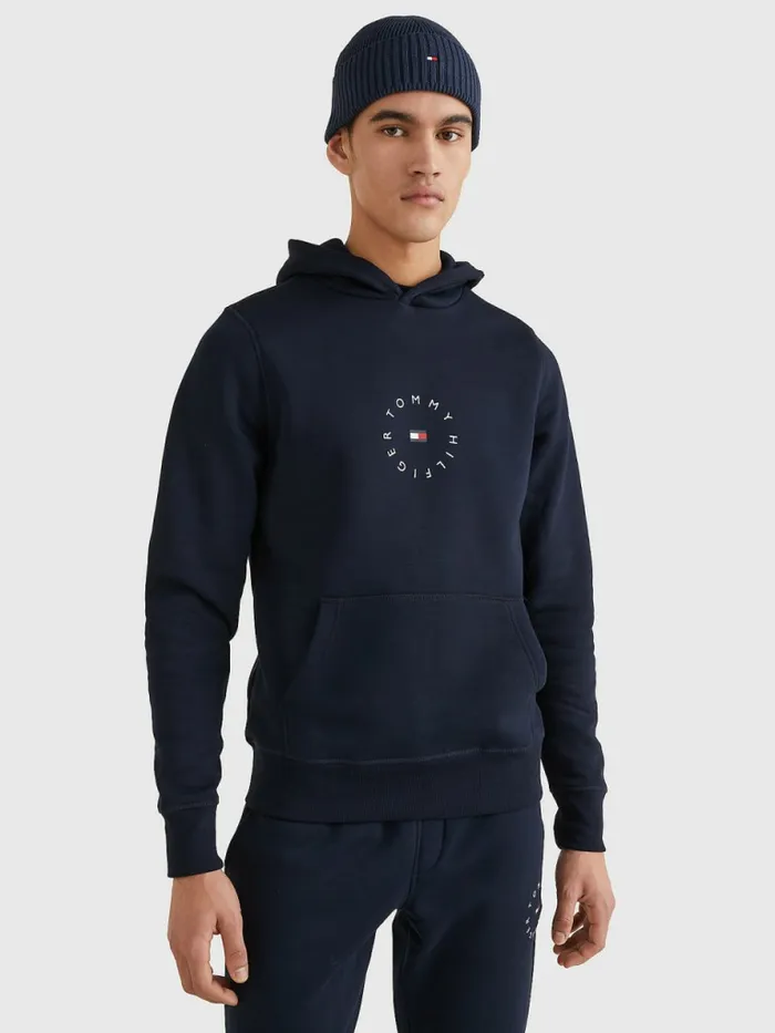 Tommy Hilfiger Flex Fleece Graphic Hoody Desert Sky Mens Tracksuits Gift 4 You Tommy Hilfiger Flex Fleece Graphic Hoody Desert Sky Mens Tracksuits Gift 4 You