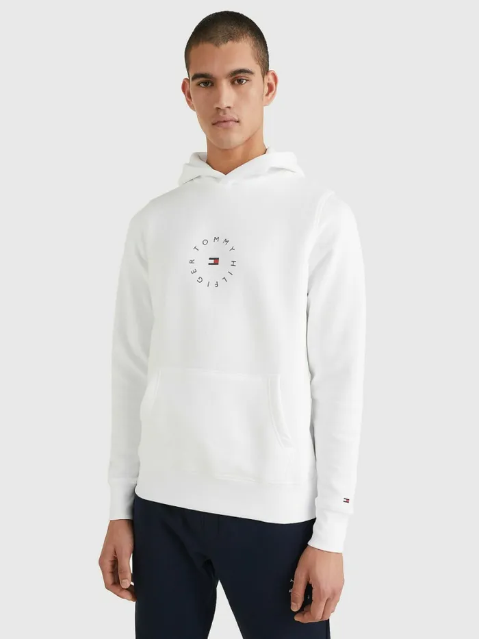 Tommy Hilfiger Flex Fleece Graphic Hoody White Mens Sweatshirts and Hoodies Near Me Tommy Hilfiger Flex Fleece Graphic Hoody White Mens Sweatshirts and Hoodies Near Me