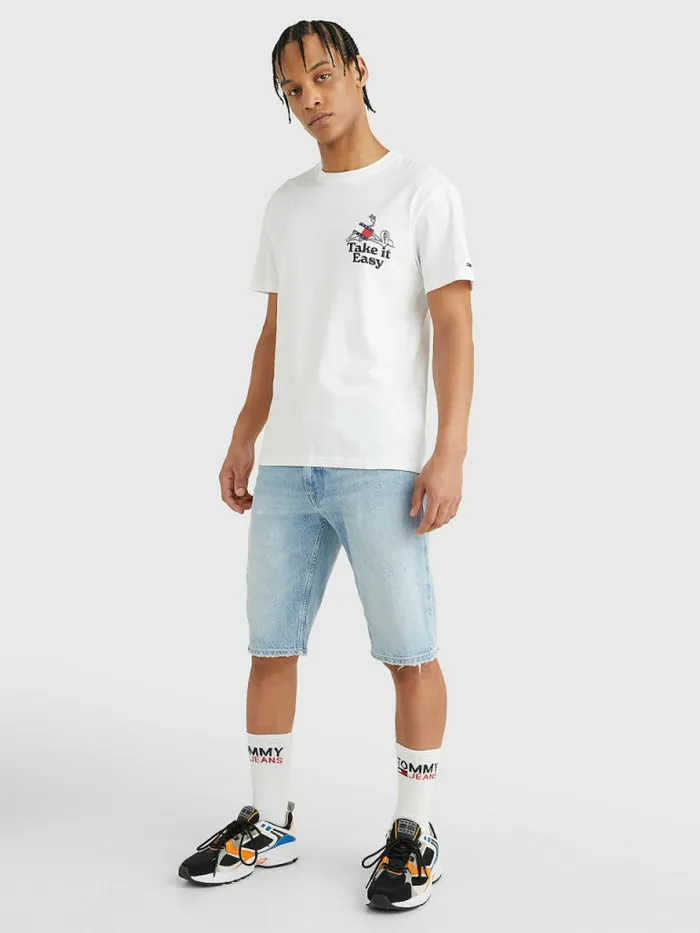 Tommy Hilfiger Front Back Logo TShirt White Mens TShirts Gift 4 You