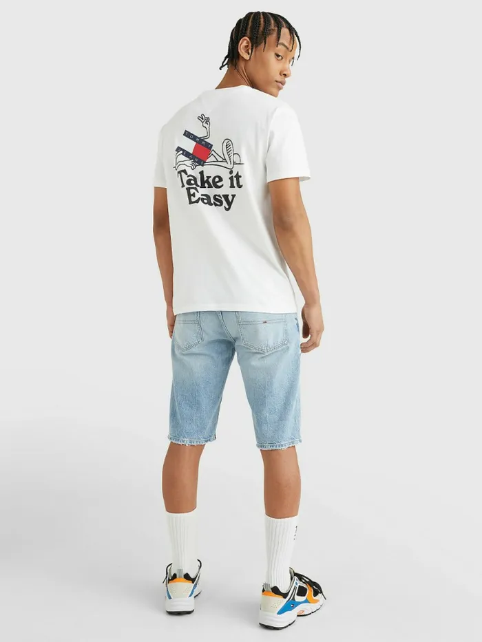 Tommy Hilfiger Front Back Logo TShirt White Mens TShirts Gift 4 You