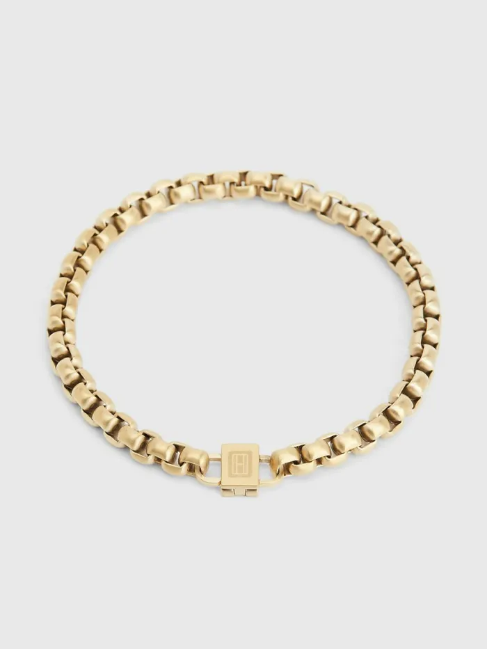 Tommy Hilfiger GoldTone Chain Bracelet Gold Mens Jewellery and Cufflinks