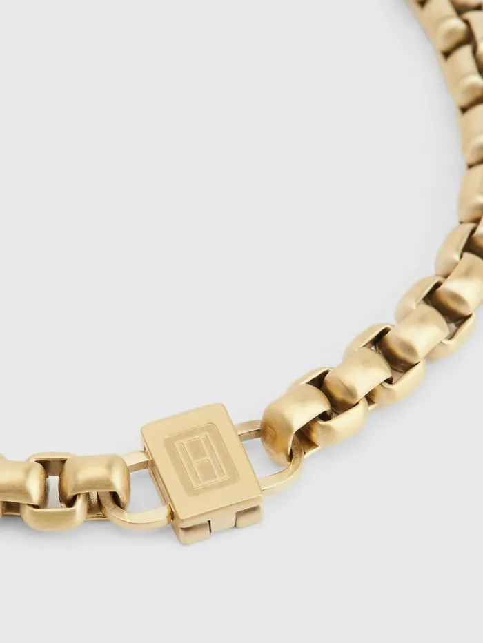 Tommy Hilfiger GoldTone Chain Bracelet Gold Mens Jewellery and Cufflinks