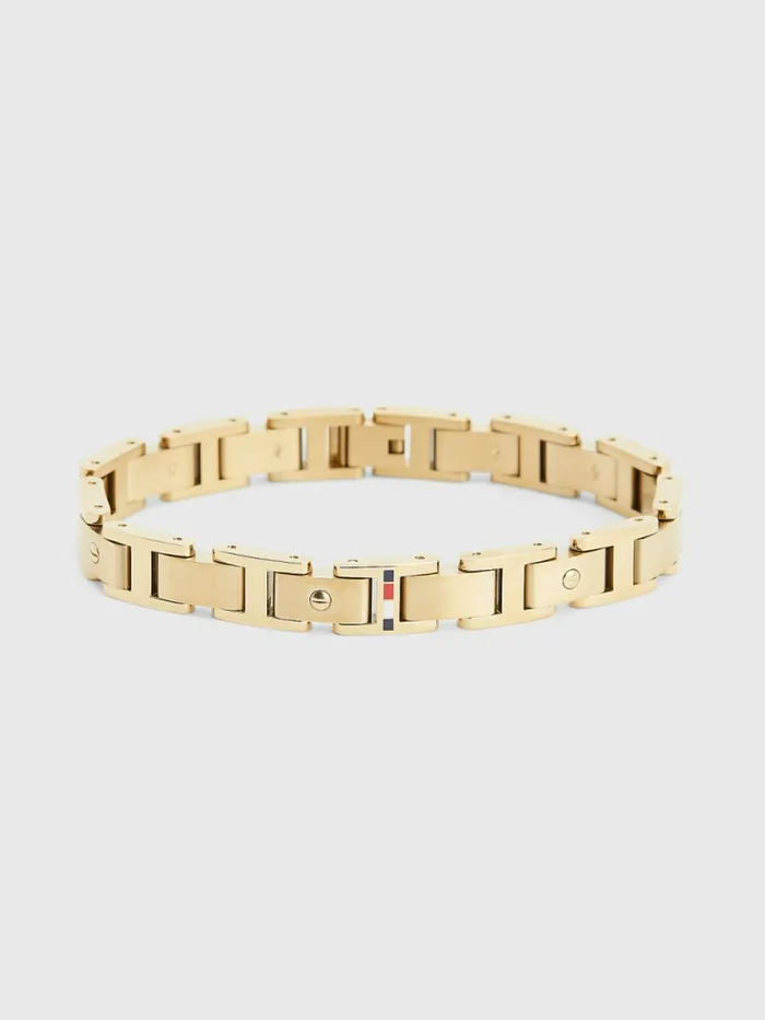 Tommy Hilfiger GoldTone ScrewDetail Bracelet Gold Mens Jewellery and Cufflinks Tommy Hilfiger GoldTone ScrewDetail Bracelet Gold Mens Jewellery and Cufflinks