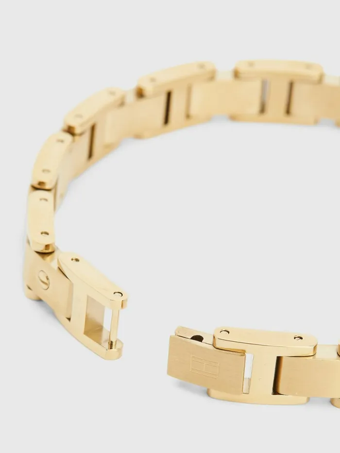 Tommy Hilfiger GoldTone ScrewDetail Bracelet Gold Mens Jewellery and Cufflinks