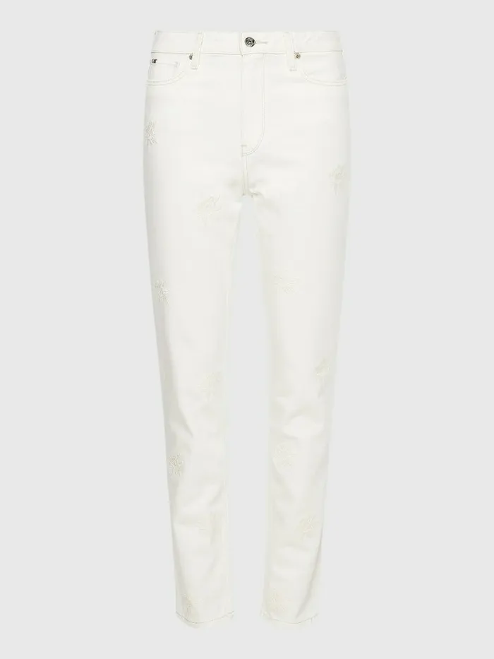 Tommy Hilfiger Gramercy High Rise Tapered Embroidery Jeans Kya Womens CoOrds Gift for Friend