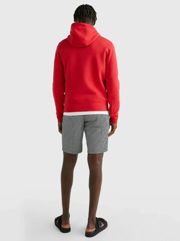 Tommy Hilfiger Graphic Logo Hoody Primary Red Mens Sweatshirts and Hoodies For Sale