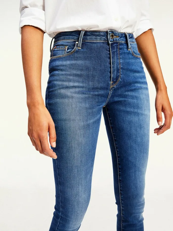 Tommy Hilfiger Harlem High Rise Ultra Skinny Th Flex Jeans Dia Womens Jeans Online