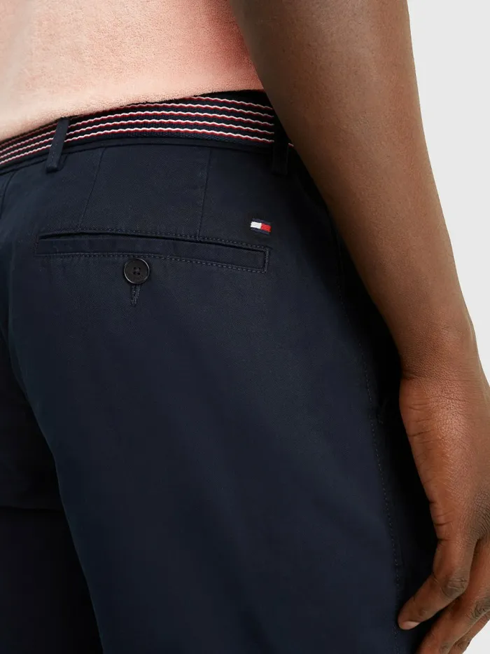 Tommy Hilfiger Harlem Relaxed Belted Shorts Desert Sky Mens Shorts Sale