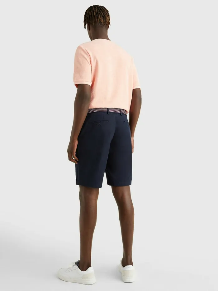 Tommy Hilfiger Harlem Relaxed Belted Shorts Desert Sky Mens Shorts Sale