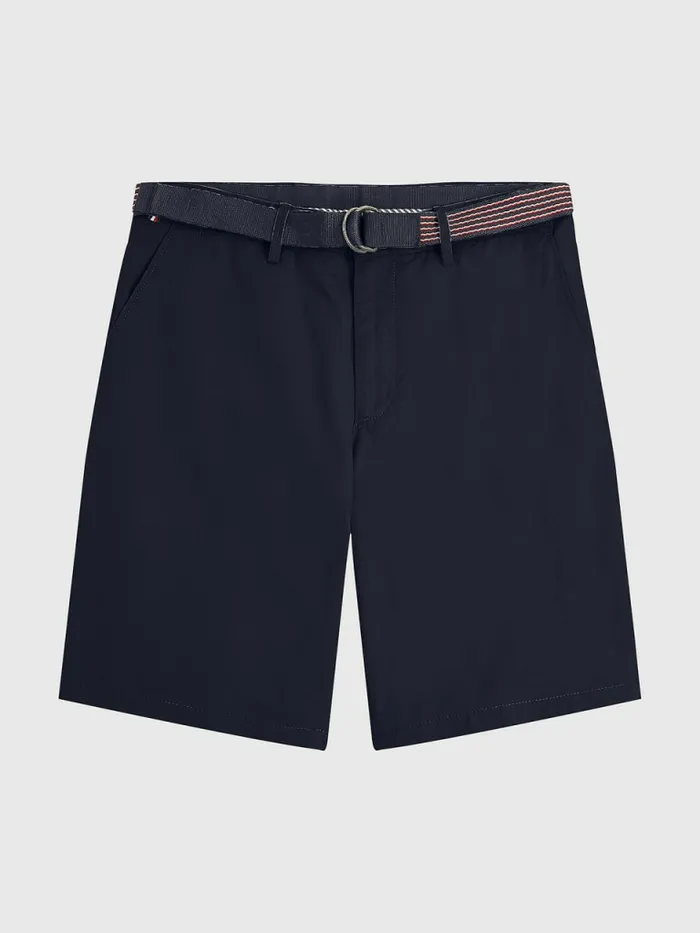Tommy Hilfiger Harlem Relaxed Belted Shorts Desert Sky Mens Shorts Sale