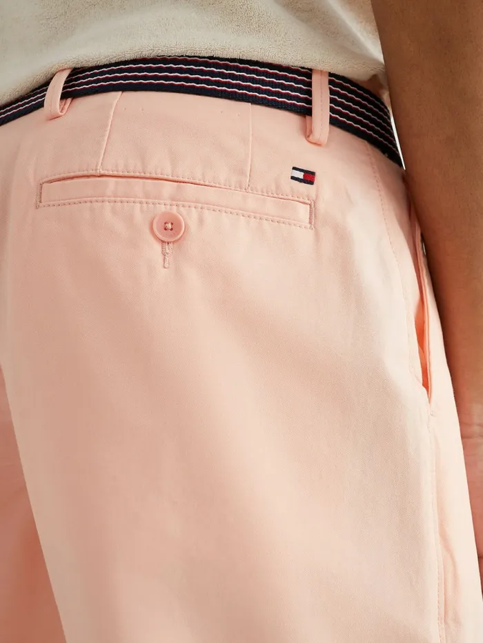 Tommy Hilfiger Harlem Relaxed Belted Shorts Sunset Peach Mens Shorts Popular