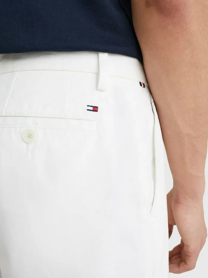 Tommy Hilfiger Harlem Relaxed Belted Shorts Th Optic White Mens Shorts Fashion