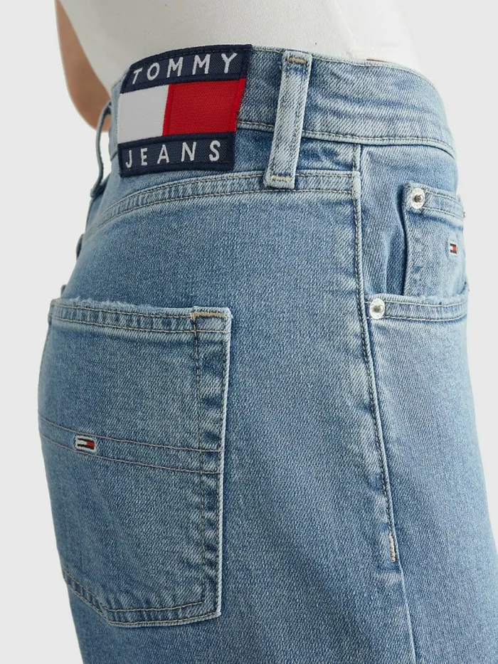 Tommy Hilfiger Harper High Rise Straight Distressed Jeans Denim Light Womens Jeans Gift 4 You