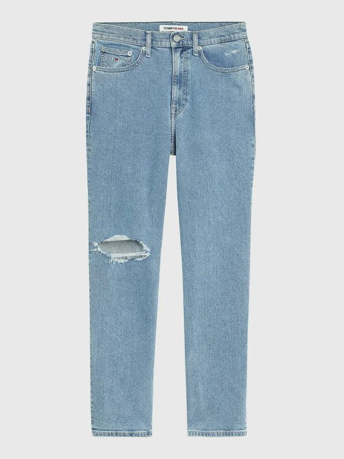 Tommy Hilfiger Harper High Rise Straight Distressed Jeans Denim Light Womens Jeans Gift 4 You