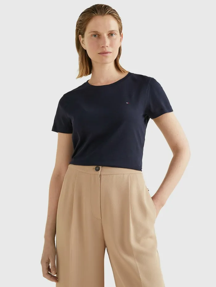Tommy Hilfiger Heritage Crew Neck TShirt Midnight Womens Essentials