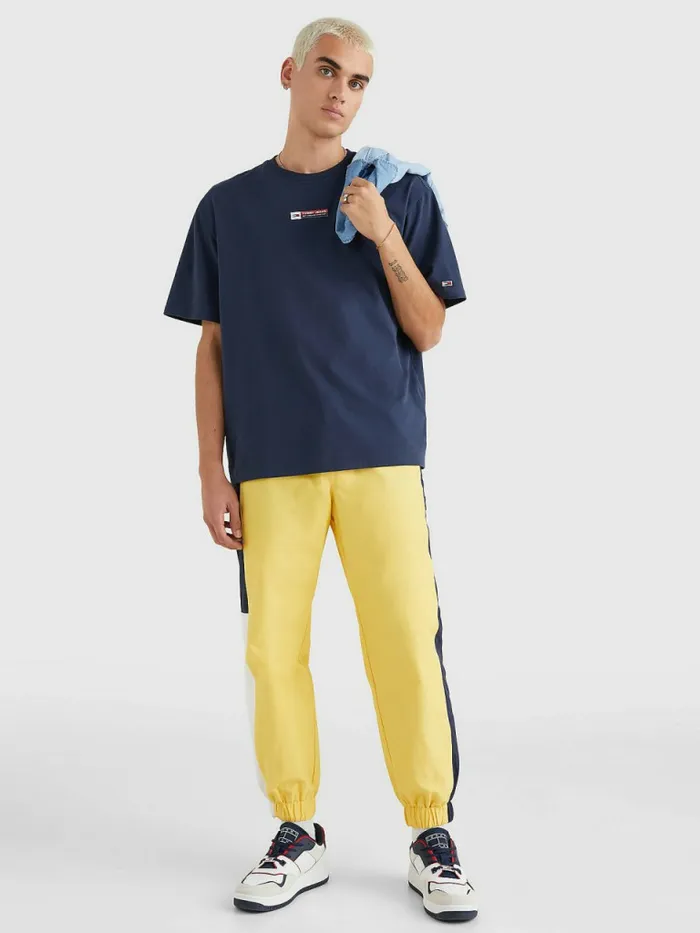 Tommy Hilfiger Heritage Organic Cotton Logo Patch TShirt Twilight Navy Mens TShirts Online