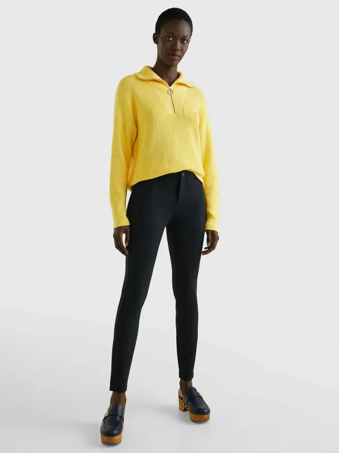 Tommy Hilfiger Heritage Skinny Fit Trousers Masters Black Womens Trousers