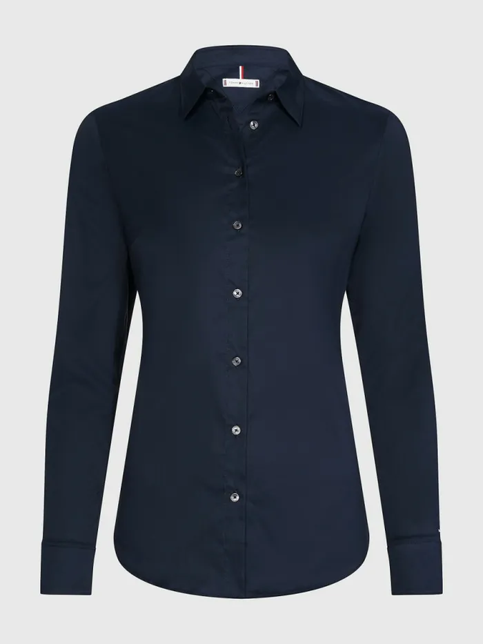 Tommy Hilfiger Heritage Slim Fit Shirt Midnight Womens Shirts and Blouses For Sale
