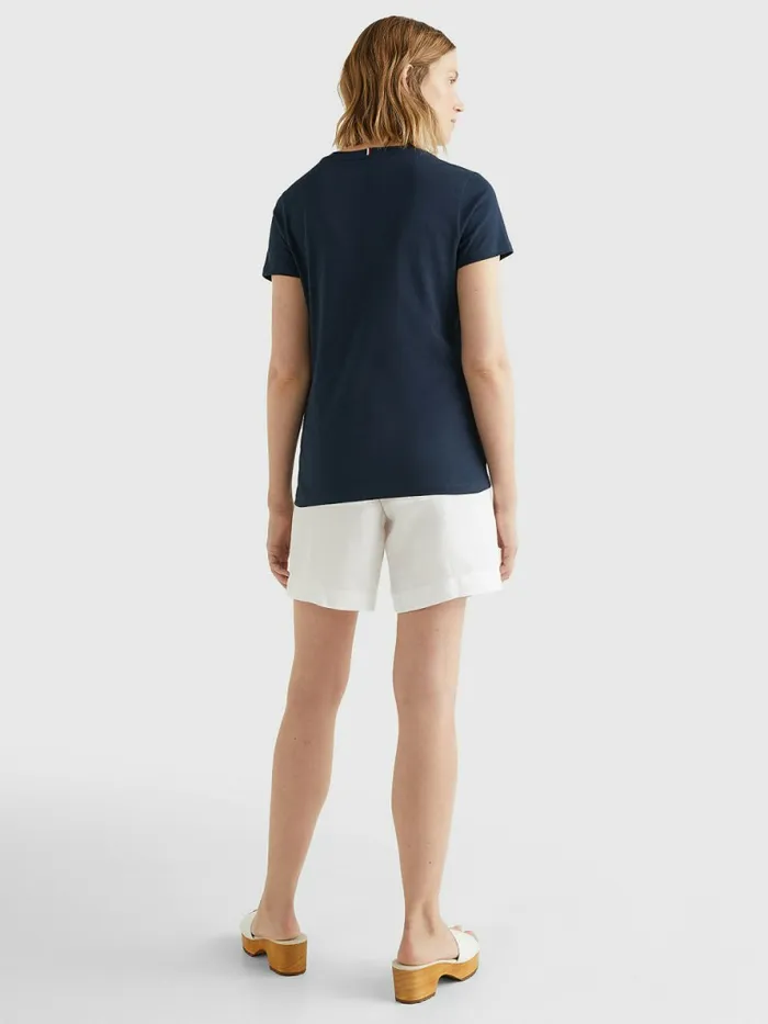 Tommy Hilfiger Heritage VNeck TShirt Midnight Womens TShirts Fashion