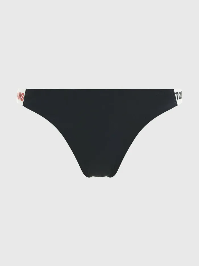 Tommy Hilfiger High Leg Cheeky Bikini Bottoms Primary Green Womens Swimwear Cheap On Sale