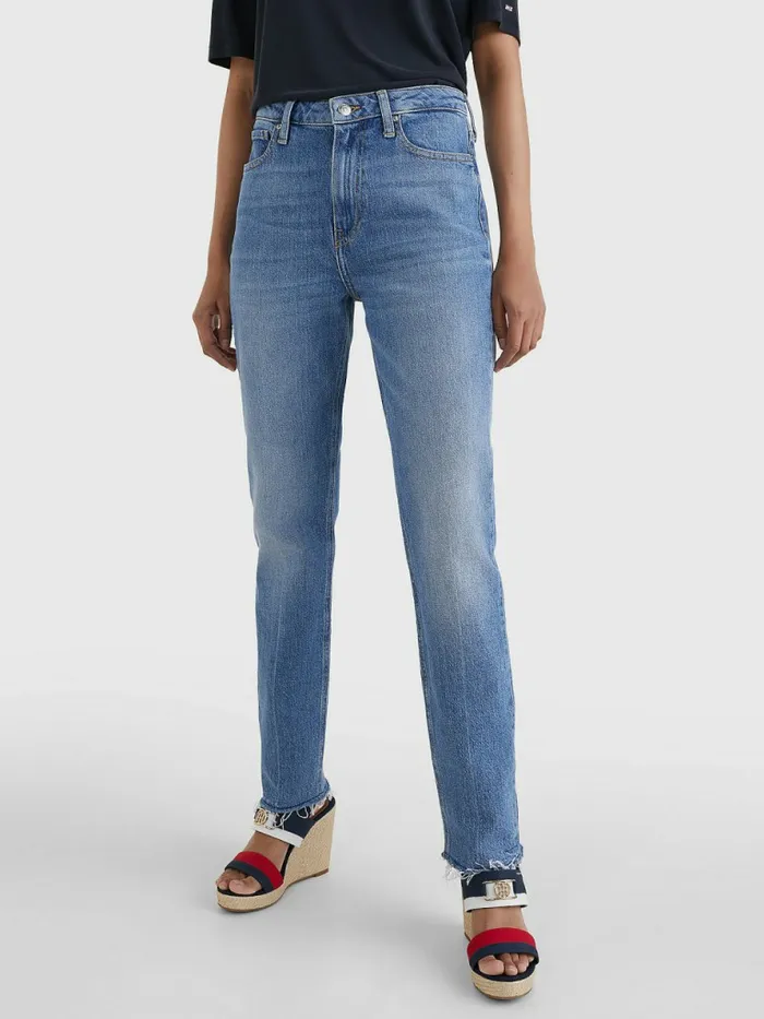 Tommy Hilfiger High Rise Slim Faded Jeans Feli Womens Jeans Gift 4 You