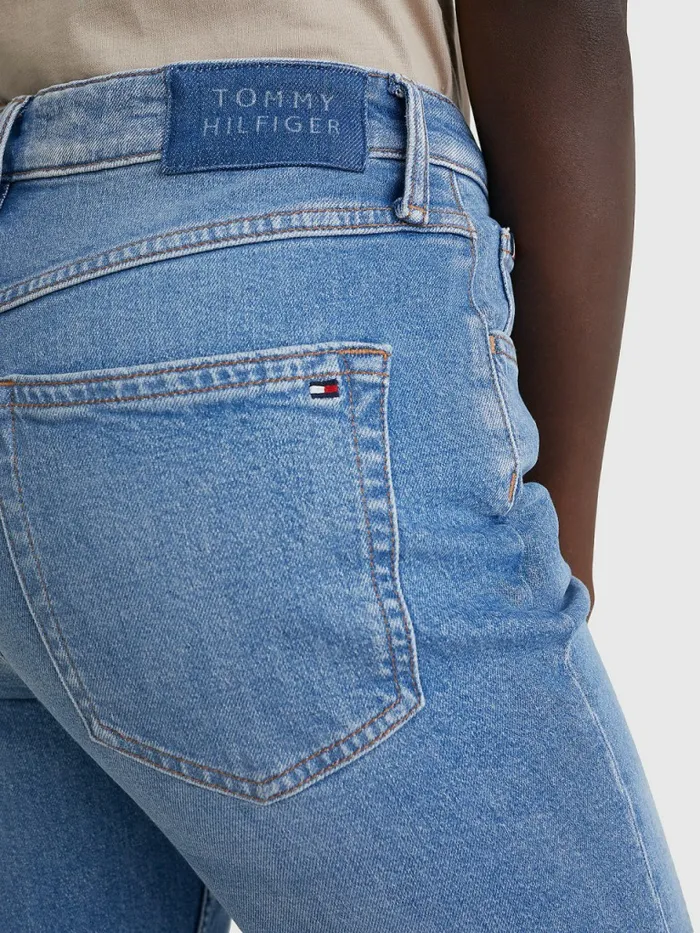 Tommy Hilfiger High Rise Straight Faded Jeans Liam Womens Jeans For Sale