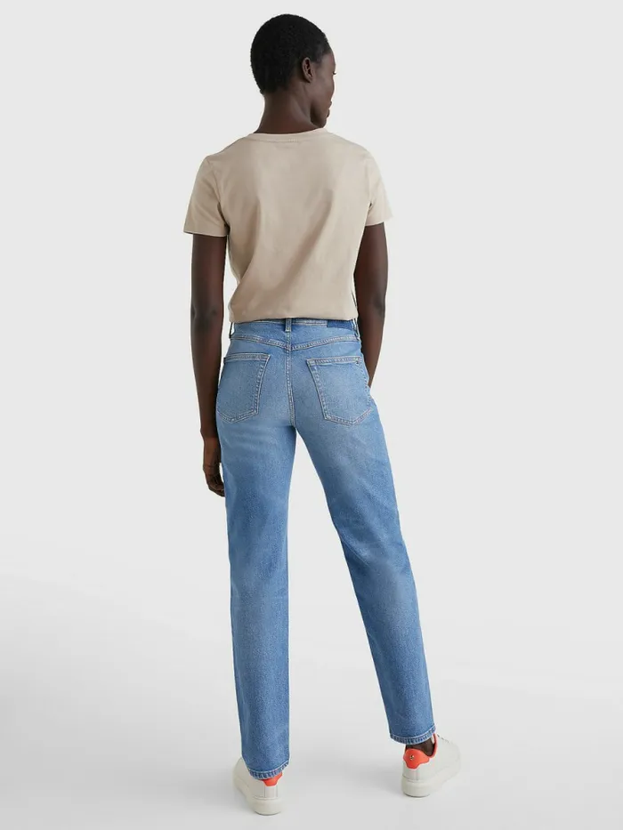Tommy Hilfiger High Rise Straight Faded Jeans Liam Womens Jeans For Sale