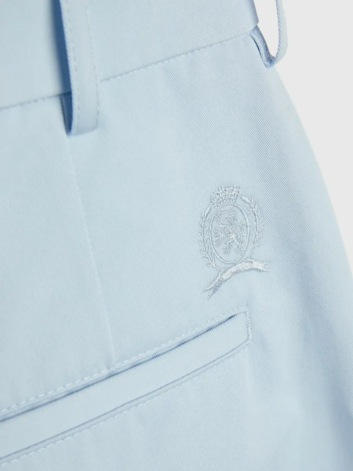 Tommy Hilfiger High Rise Wide Crest Chinos Breezy Blue Womens Trousers