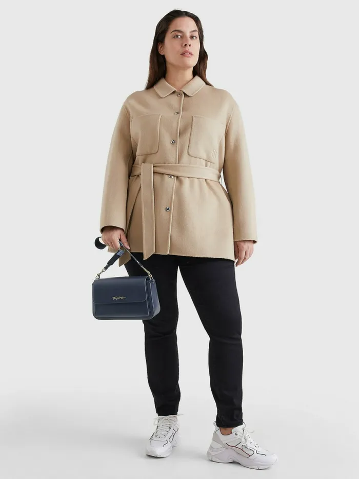 Tommy Hilfiger Iconic Logo Shoulder Bag Acc Desert Sky Womens Bags On Sale