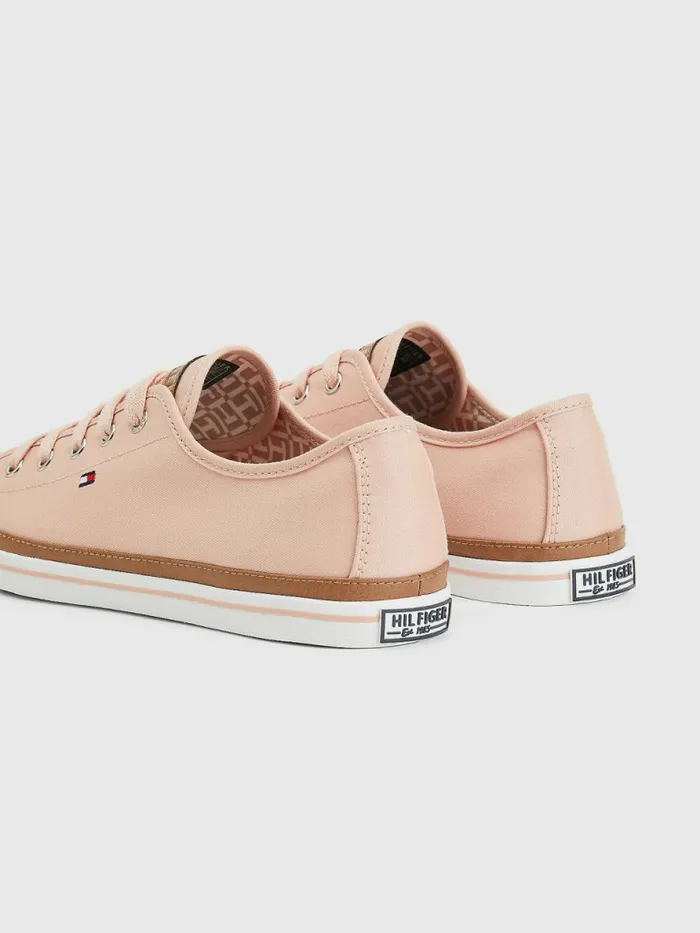 Tommy Hilfiger Iconic Logo Trainers Dusty Rose Womens Trainers Fashion