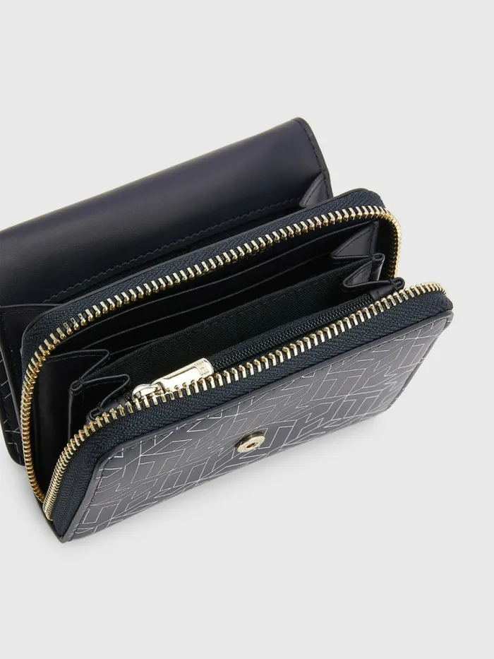 Tommy Hilfiger Iconic Medium Monogram Wallet Acc Desert Sky Monogram Womens Wallets and Keyrings For Sale