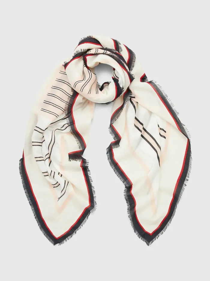 Tommy Hilfiger Iconic Mixed Stripe Square Scarf Pink Mix Womens Hats and Scarves Near Me Tommy Hilfiger Iconic Mixed Stripe Square Scarf Pink Mix Womens Hats and Scarves Near Me