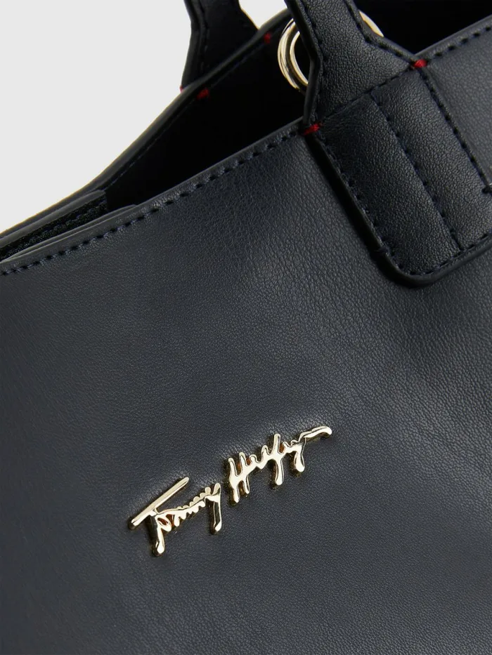 Tommy Hilfiger Iconic Signature Satchel Desert Sky Womens Bags Fashion