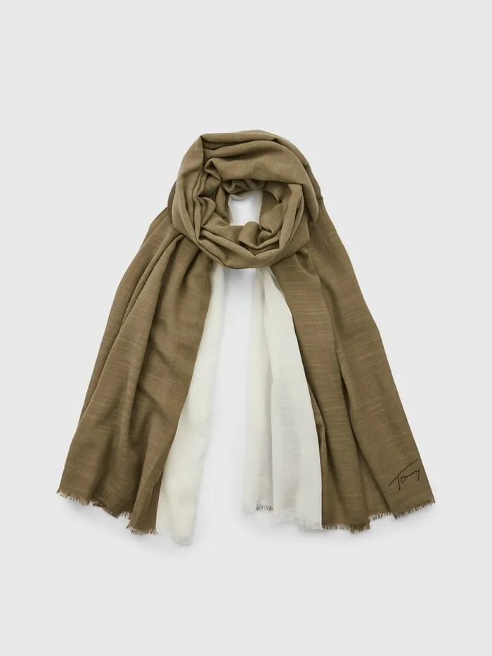 Tommy Hilfiger Iconic Th Modern Scarf WoodbridgeEcru Womens Hats and Scarves Cheap On Sale Tommy Hilfiger Iconic Th Modern Scarf WoodbridgeEcru Womens Hats and Scarves Cheap On Sale