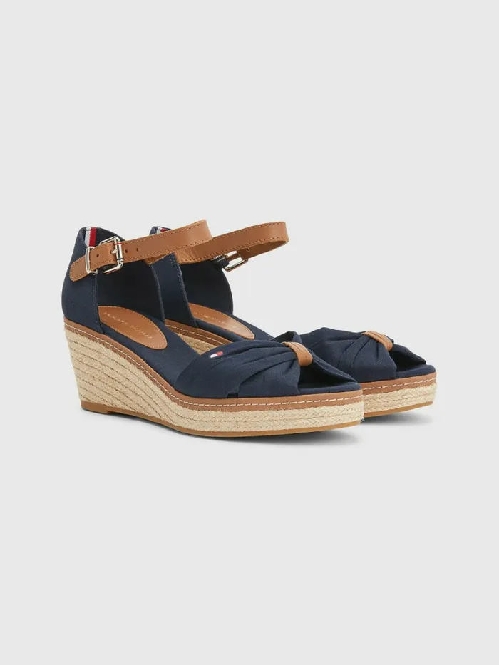 Tommy Hilfiger Iconic Wedge Espadrille Sandals Midnight Womens Sandals Gift Ideas Tommy Hilfiger Iconic Wedge Espadrille Sandals Midnight Womens Sandals Gift Ideas
