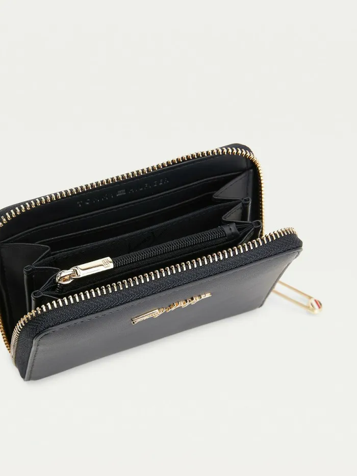 Tommy Hilfiger Iconic ZipAround Medium Wallet Desert Sky Womens Wallets and Keyrings For Sale