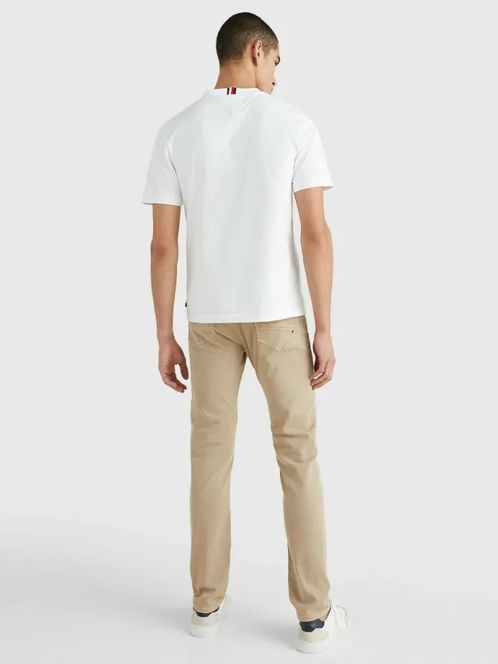 Tommy Hilfiger Icons Embroidery TShirt White Mens TShirts Cheap On Sale