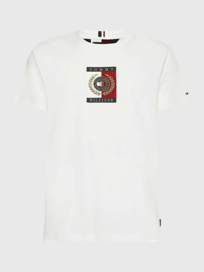 Tommy Hilfiger Icons Logo TShirt White Mens TShirts On Sale