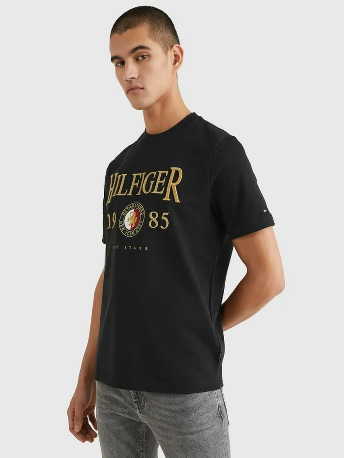 Tommy Hilfiger Icons Relaxed Fit TShirt Black Mens TShirts Gift for Friend