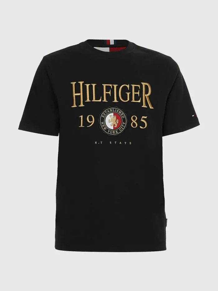 Tommy Hilfiger Icons Relaxed Fit TShirt Black Mens TShirts Gift for Friend