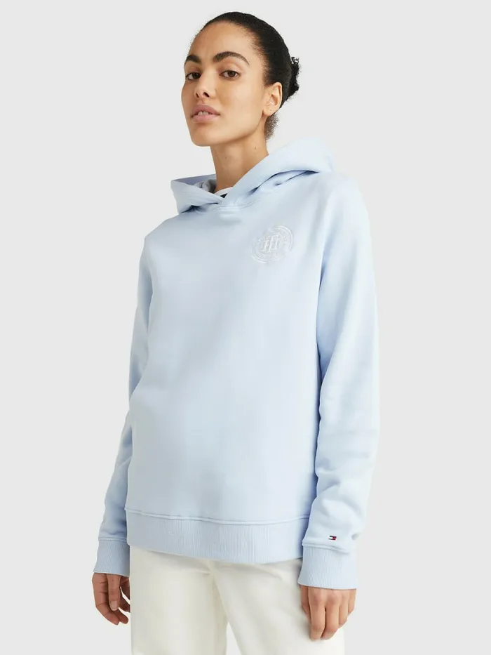 Tommy Hilfiger Interlock Circle Logo Hoody Breezy Blue Womens Sweatshirts and Hoodies Gift 4 You Tommy Hilfiger Interlock Circle Logo Hoody Breezy Blue Womens Sweatshirts and Hoodies Gift 4 You