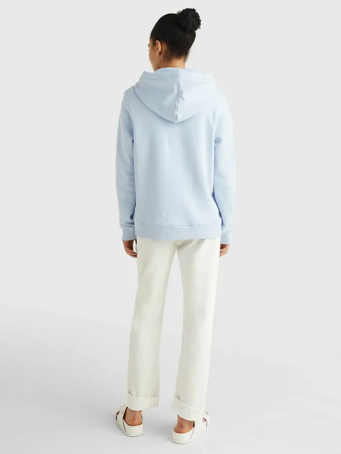 Tommy Hilfiger Interlock Circle Logo Hoody Breezy Blue Womens Sweatshirts and Hoodies Gift 4 You