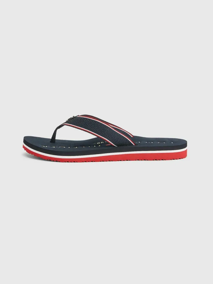 Tommy Hilfiger Interlock Monogram FlipFlops Desert Sky Womens Sandals Fashion